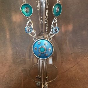 Metal Art Deco Necklace